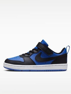 Nike Court Borough Royal Blue Black Low-Top Sneaker Sz 1
